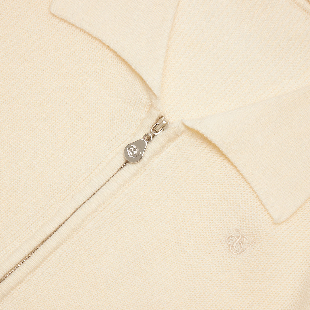 avocado - Maple Polo Zipper เสื้อโปโลไหมพรมคอปก
