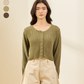 avocado - Promise Knit Cardigan เสื้อคาร์ดิแกนทรงครอปถักโครเชต์ ผ้าบาง ใส่สบาย