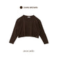 avocado - Jammy Tops เสื้อแขนยาวคอปาดทรงครอป บางเบา ใส่สบาย มี 8 สี
