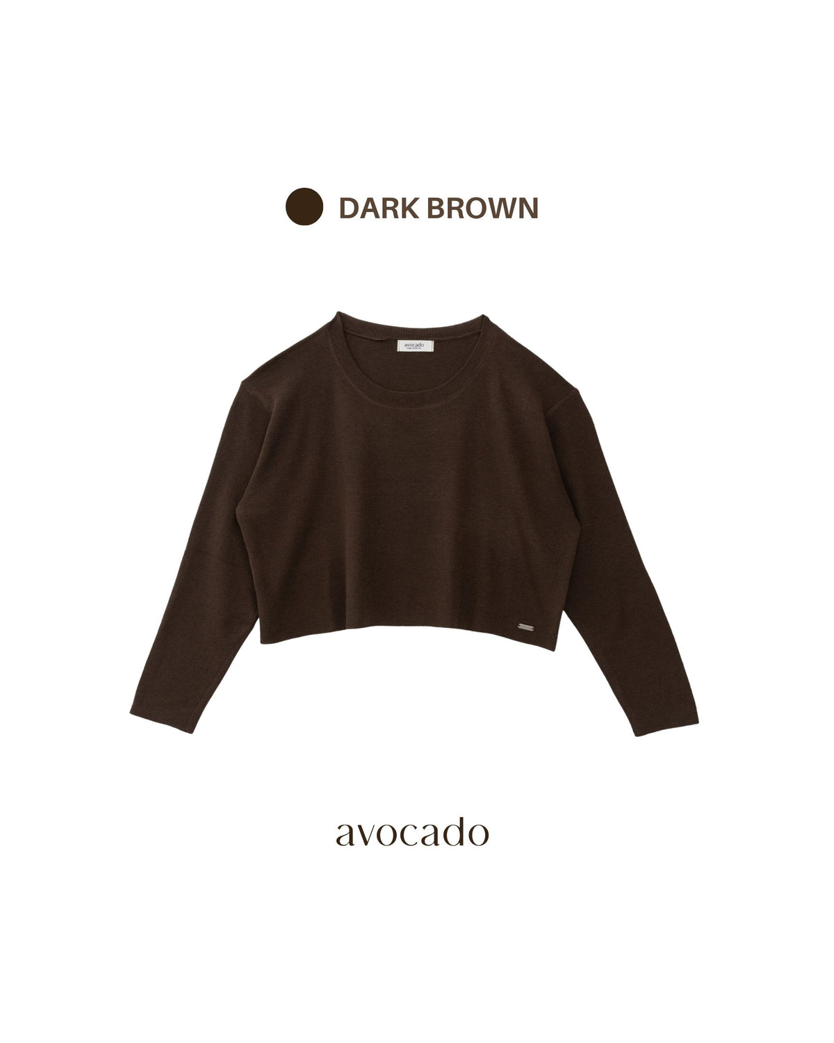 avocado - Jammy Tops เสื้อแขนยาวคอปาดทรงครอป บางเบา ใส่สบาย มี 8 สี