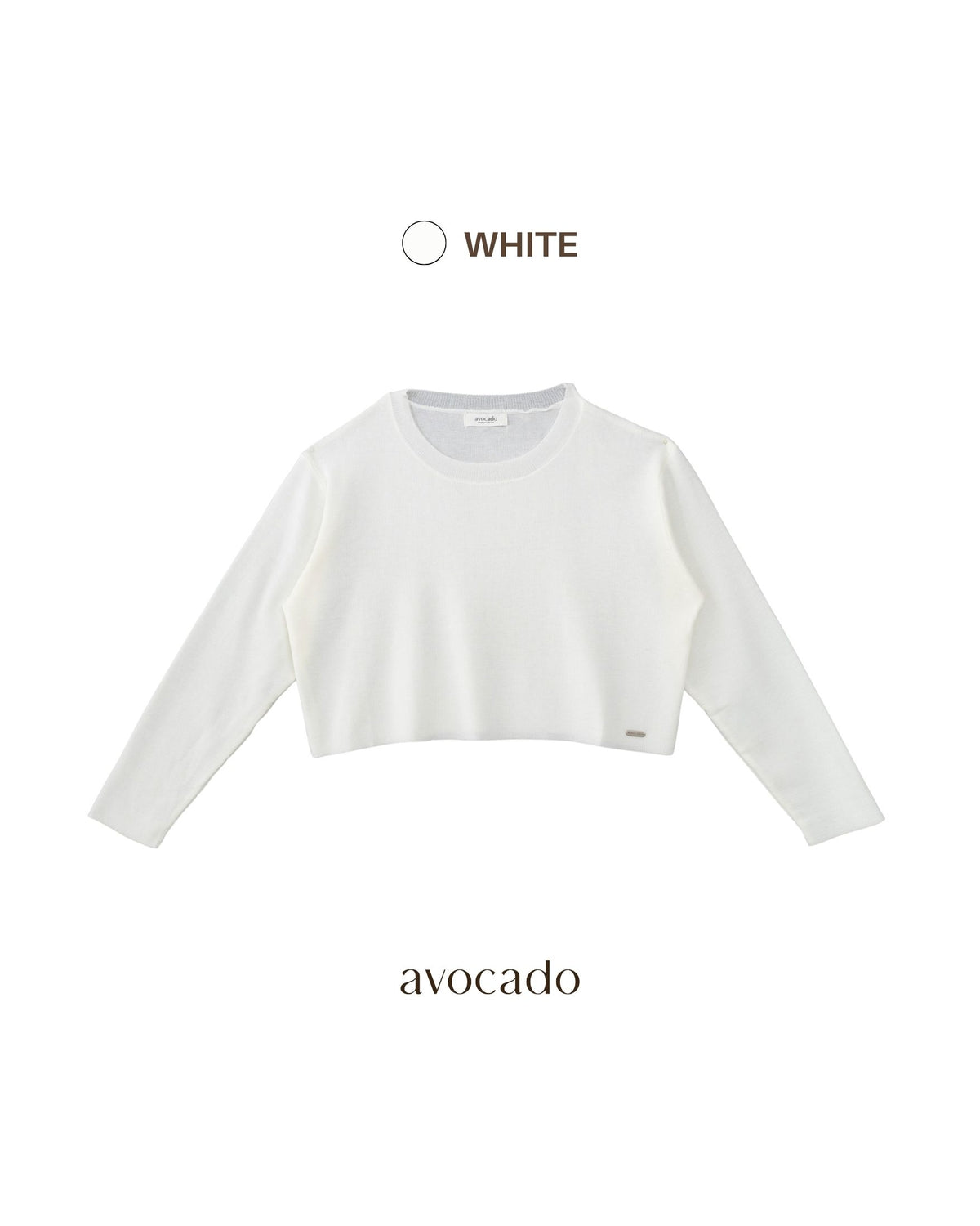avocado - Jammy Tops เสื้อแขนยาวคอปาดทรงครอป บางเบา ใส่สบาย มี 8 สี
