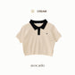 avocado - Shadow Shade Polo Tops เสื้อโปโลทรงครอป ยืดได้เยอะ ไม่ต้องรีด