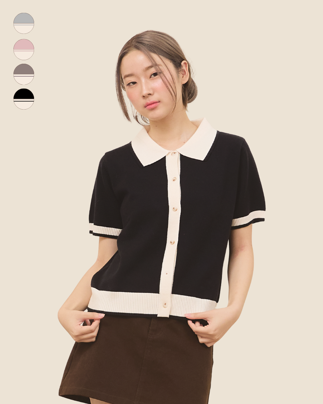 avocado - Tiramisu Knit Polo เสื้อโปโลตัดขอบ Soft & Smooth Knit เนื้อผ้านุ่ม ใส่สบาย