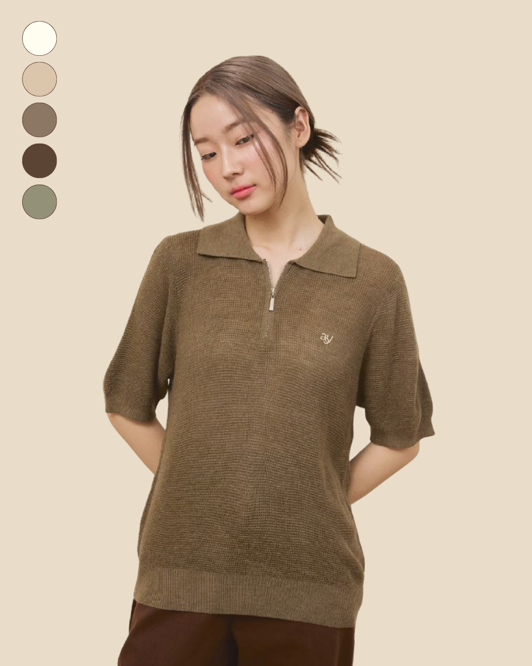 avocado - Casper Polo Tops เสื้อโปโลไหมพรม Summer Knit บางเบา ผ้าระบาย อากาศได้ดี UNISEX
