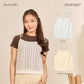 avocado - Floria Singlet Top เสื้อสายเดี่ยวผ้าฉลุผูกโบว์