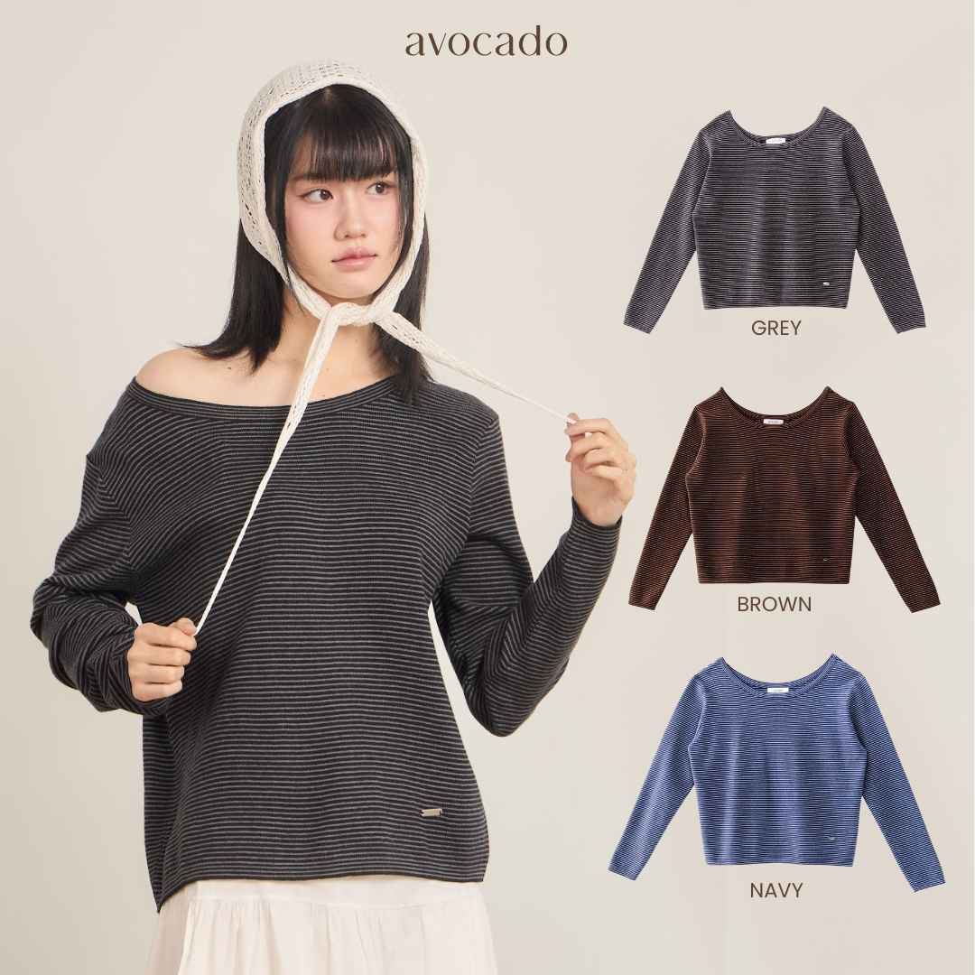 avocado - New Dawn knit top เสื้อสเวตเตอร์แขนยาว แมทช์ได้หลายสไตล์