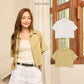 avocado - Clayey Shirt เสื้อเชิ้ตแขนสั้นลินินผสม ทรงหลวม ใส่สบาย