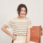 avocado - Linelie knit tops เสื้อยืดแขนสั้นลายทาง เนื้อผ้าไหมพรมเนียนนุ่ม I มี 3 ไซส์