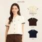 avocado - Airy-ann Crop Polo เสื้อโปโลครอปทูโทน