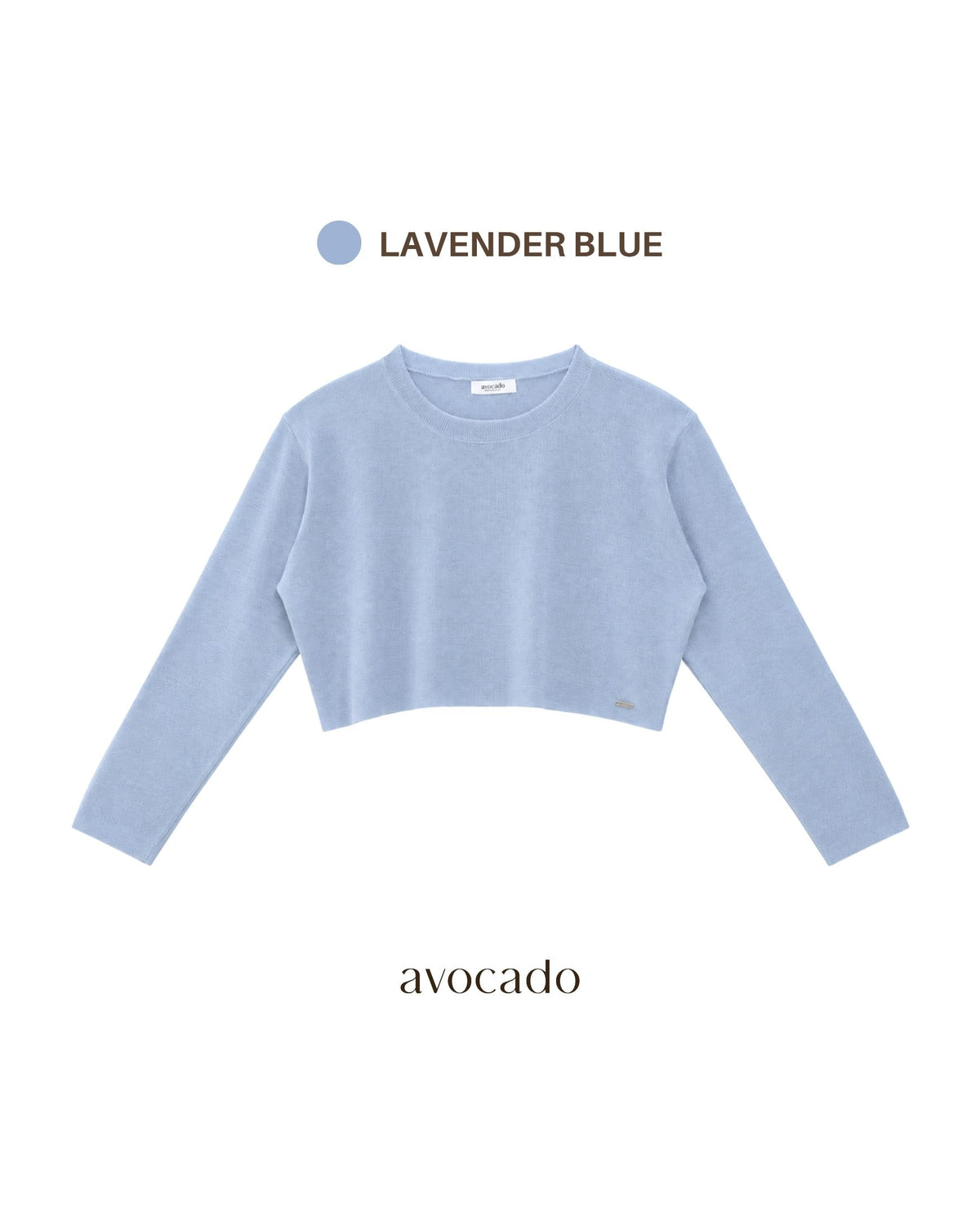 avocado - Jammy Tops เสื้อแขนยาวคอปาดทรงครอป บางเบา ใส่สบาย มี 8 สี
