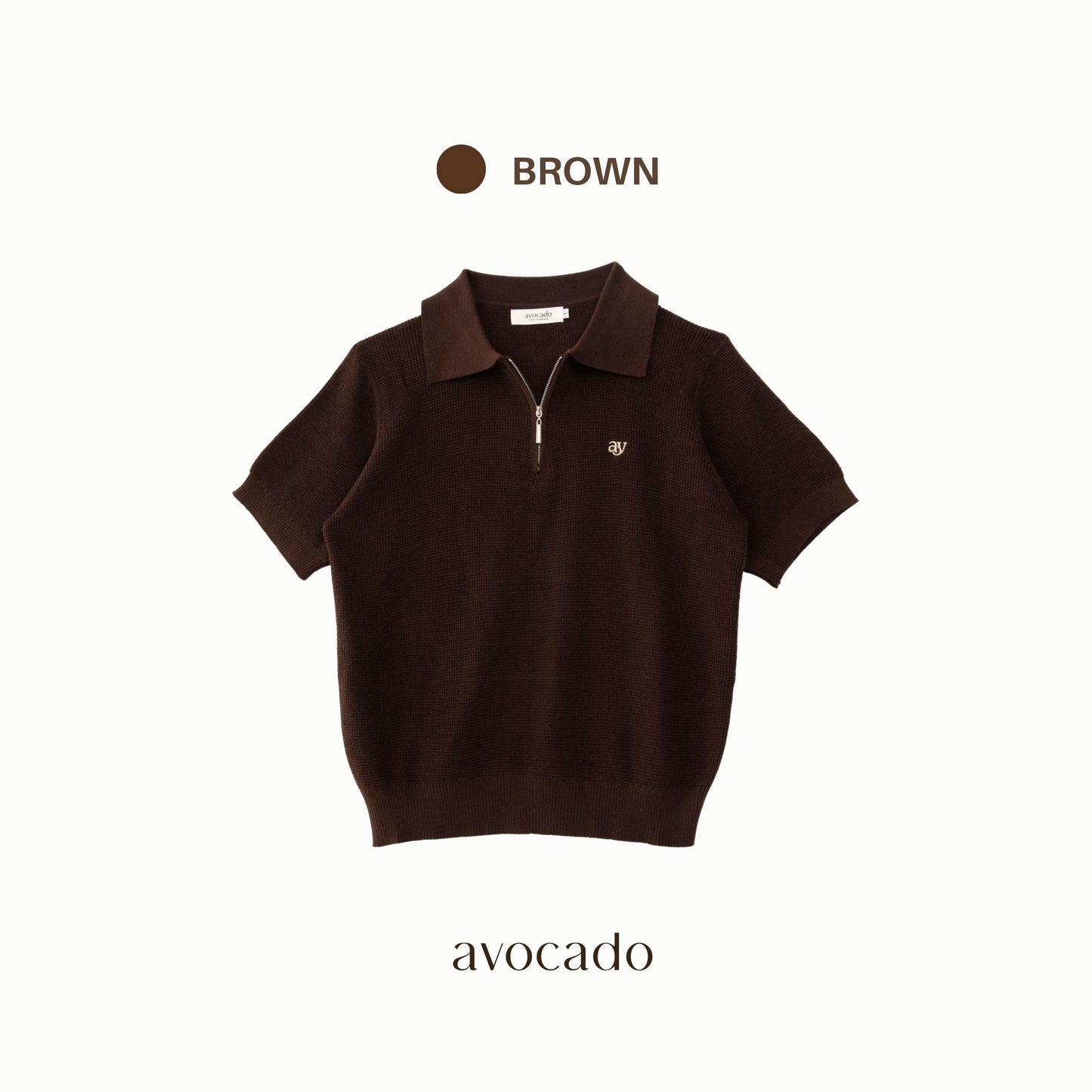 avocado - Casper Polo Tops เสื้อโปโลไหมพรม Summer Knit บางเบา ผ้าระบาย อากาศได้ดี UNISEX