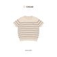 avocado - Linelie knit tops เสื้อยืดแขนสั้นลายทาง เนื้อผ้าไหมพรมเนียนนุ่ม I มี 3 ไซส์