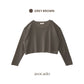avocado - Jammy Tops เสื้อแขนยาวคอปาดทรงครอป บางเบา ใส่สบาย มี 8 สี