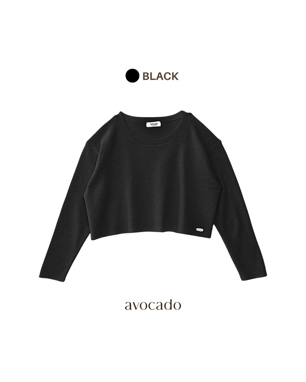 avocado - Jammy Tops เสื้อแขนยาวคอปาดทรงครอป บางเบา ใส่สบาย มี 8 สี