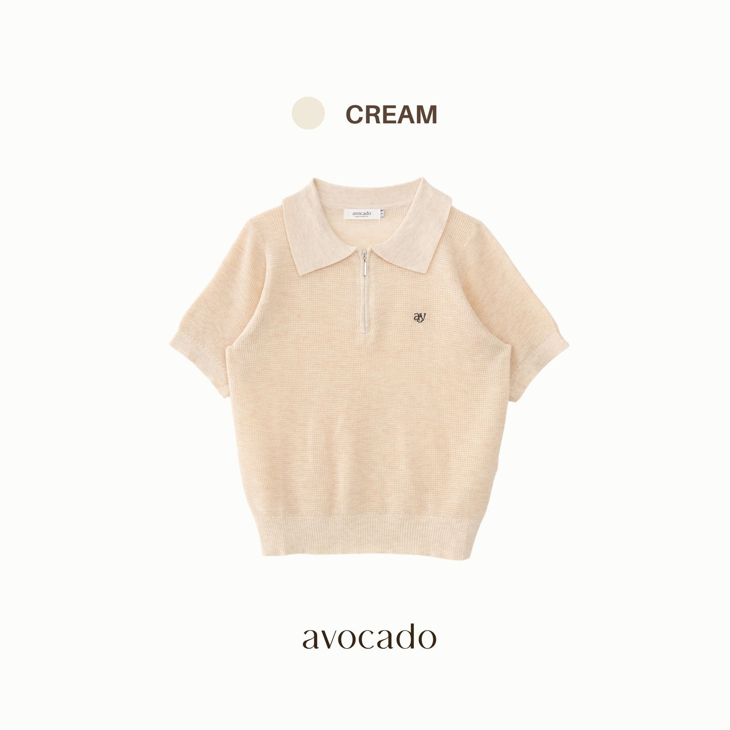 avocado - Casper Polo Tops เสื้อโปโลไหมพรม Summer Knit บางเบา ผ้าระบาย อากาศได้ดี UNISEX