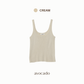avocado - Madele Knit Tank เสื้อกล้ามเนื้อผ้าไหมพรมผ้าร่อง เข้ารูป ทรงสวย