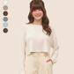 avocado - Jammy Tops เสื้อแขนยาวคอปาดทรงครอป บางเบา ใส่สบาย มี 8 สี
