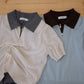avocado - Tovey Knit Tops เสื้อโปโลสีพื้น ผ้าไหมพรมเนื้อเนียนนุ่ม