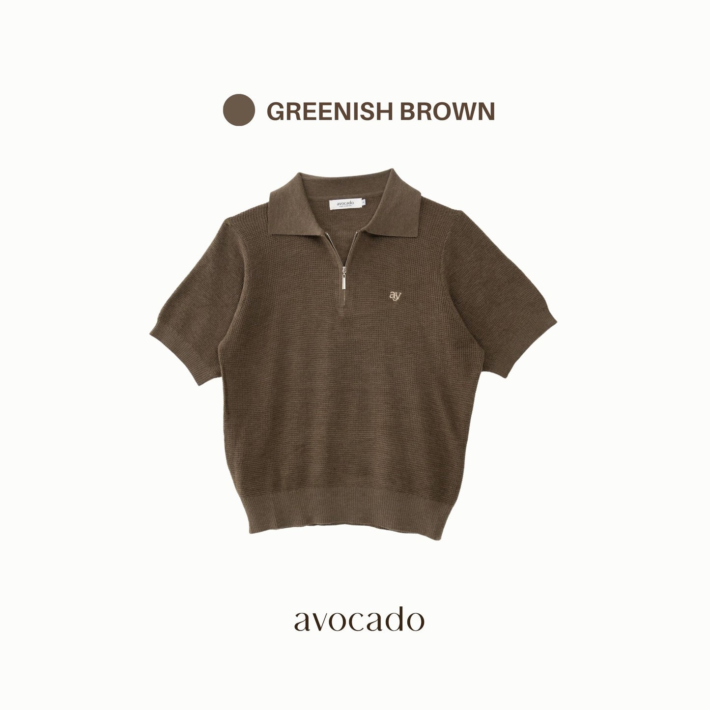 avocado - Casper Polo Tops เสื้อโปโลไหมพรม Summer Knit บางเบา ผ้าระบาย อากาศได้ดี UNISEX