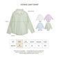 avocado - Cookie light shirt เสื้อเชิ้ตเนื้อผ้าเล่นแสง บางเบา โทนสีพาสเทล