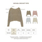 avocado - Natural Crochet Tops เสื้อทรง Oversize ถักโครเชต์ เนื้อผ้าโปร่ง บางเบา