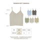 avocado - Bonbon soft camisole เสื้อกล้ามผ้าไหมพรม ทรงคอวี