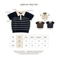 avocado - Ease-ful Polo Top เสื้อโปโลลายทางคอปกทูโทน เบสิค แมตช์ง่าย