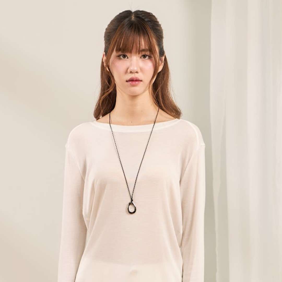 avocado - Rockie Necklace สร้อยคอจี้สีเงินทรง avocado