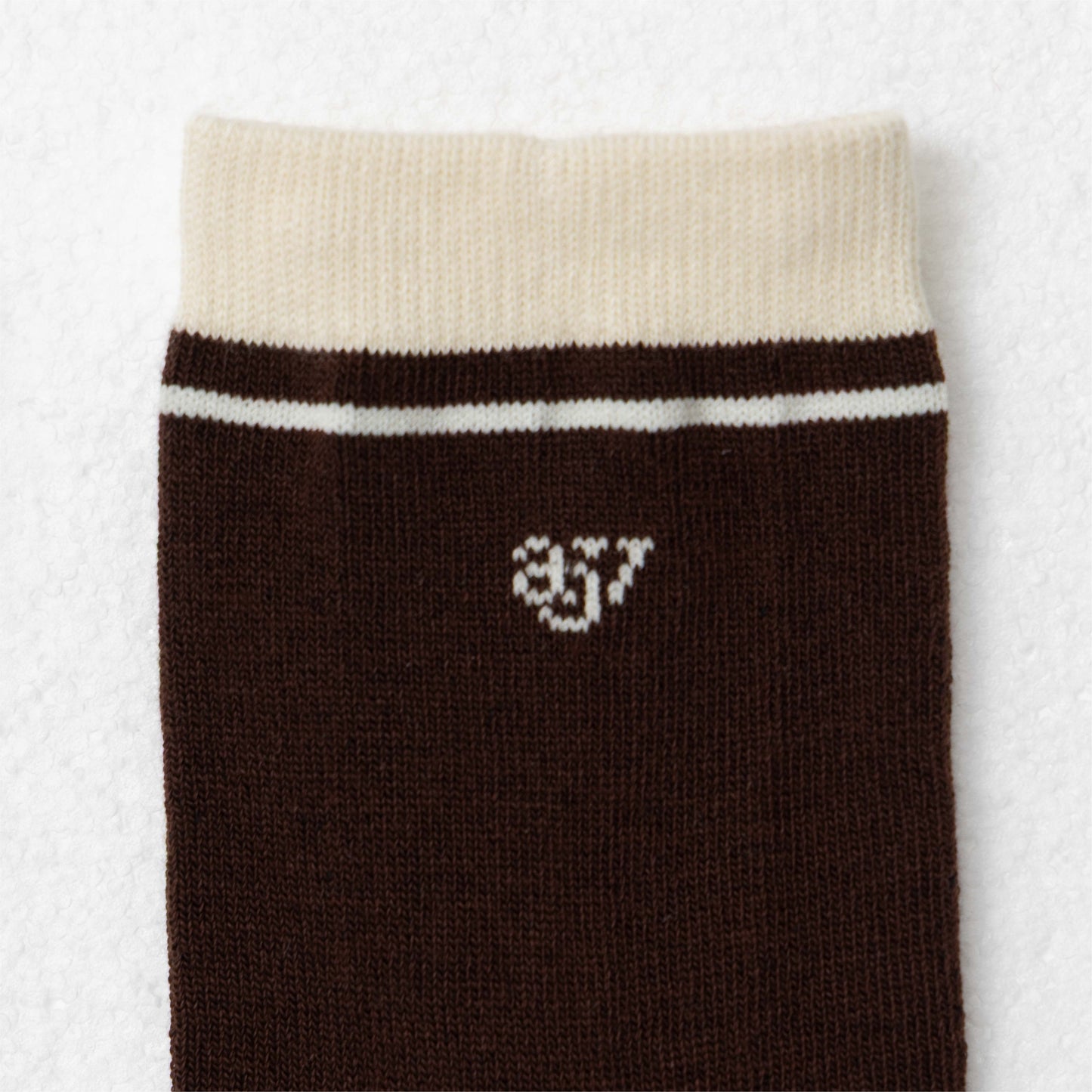 avocado - Couple Sock ถุงเท้าดีไซน์ตัดขอบสี