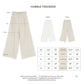 avocado - Humble Trousers กางเกงขายาวเนื้อผ้าลินินผสม ทรงกระบอกตรง