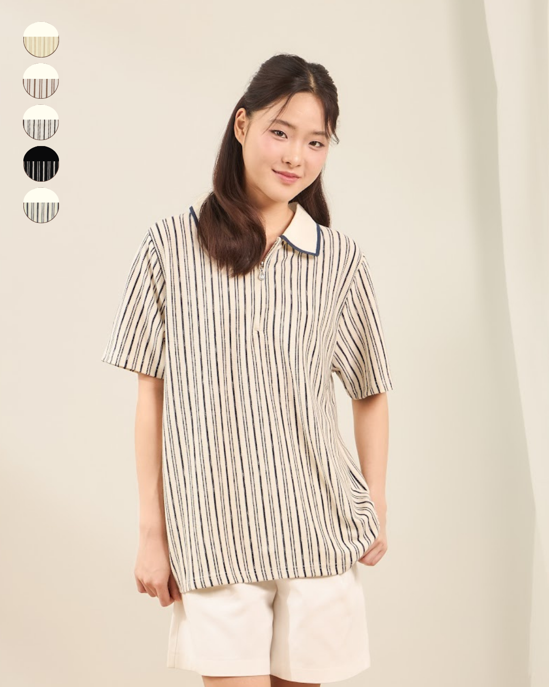 avocado - Harchi Zip Polo เสื้อโปโลผ้าใส่สบาย แต่งดีเทลซิป