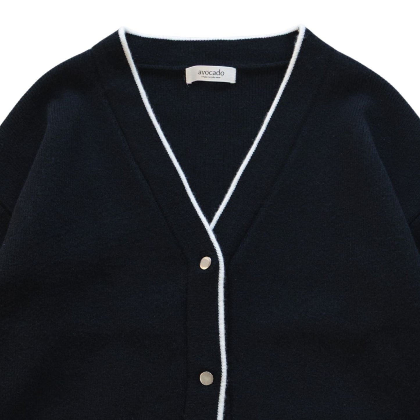 avocado - Vivié Knit Cardigan คาร์ดิแกนแต่งขอบทูโทน