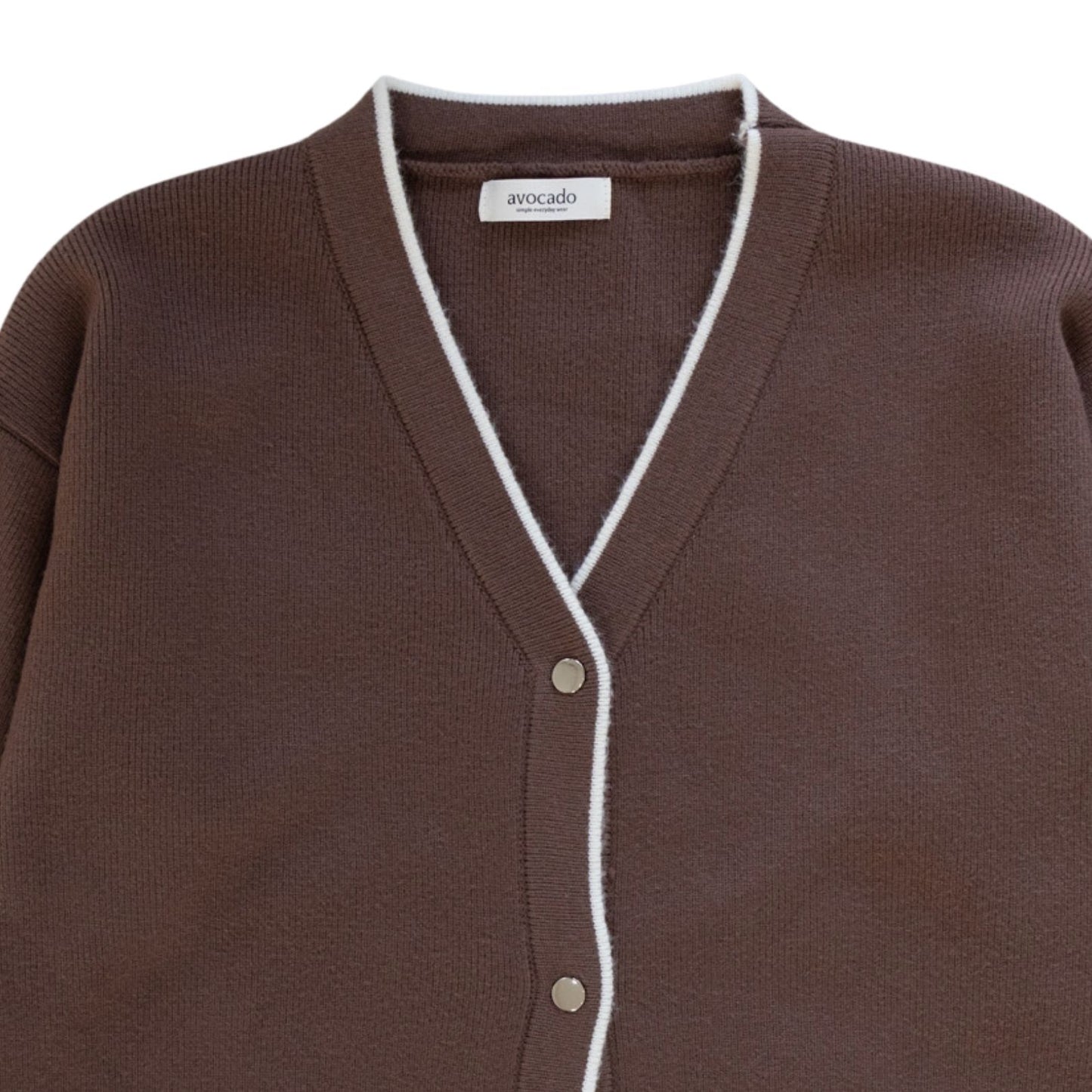 avocado - Vivié Knit Cardigan คาร์ดิแกนแต่งขอบทูโทน