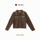 avocado - Powder Two Cardigan เสื้อคาร์ดิแกนไหมพรมคาร์ดิแกนซิปหน้า