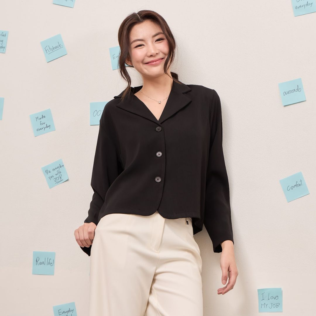 avocado - Beannie crop blazer เสื้อเบลเซอร์ทรงครอป กึ่งทางการ