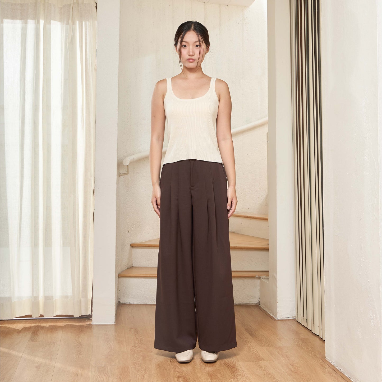 avocado - Blendley Trousers กางเกงกระบอกใหญ่ เนื้อผ้า Polyester I มีไซส์ S-XL