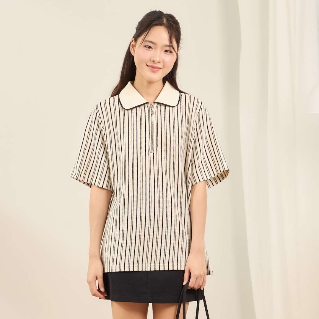 avocado - Harchi Zip Polo เสื้อโปโลผ้าใส่สบาย แต่งดีเทลซิป