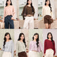 avocado - Jammy Tops เสื้อแขนยาวคอปาดทรงครอป บางเบา ใส่สบาย มี 8 สี