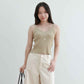 avocado - Bonbon soft camisole เสื้อกล้ามผ้าไหมพรม ทรงคอวี