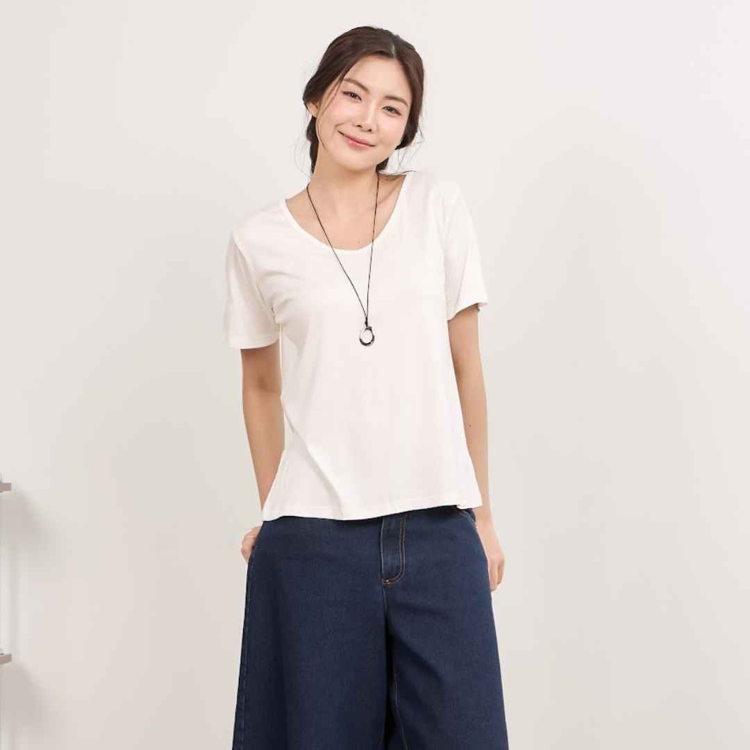 avocado - Gelato basic tee เสื้อยืดคอยู ทรงเบสิค ผ้าใส่สบาย ไม่ร้อน