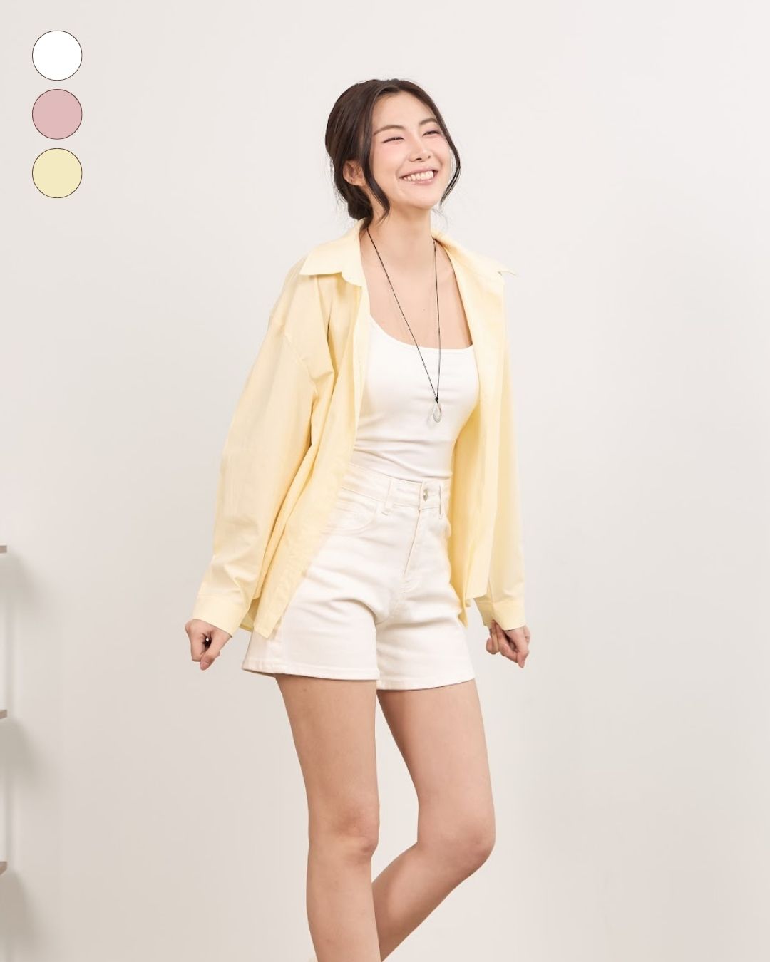avocado - Noma slim shirt เสื้อเชิ้ตทรง Oversize เนื้อผ้า Cotton ไม่ร้อน