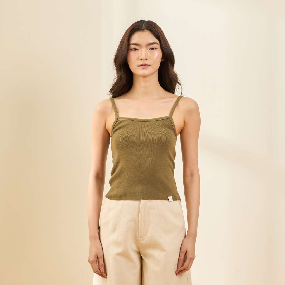 avocado - Matte Singlet เสื้อกล้ามไหมพรม เนื้อผ้าหนานุ่ม