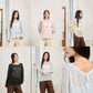 avocado - Corin Top เสื้อแขนยาวเนื้อผ้าซีทรู บางเบา ดีไซน์กระดุมผ่าหลัง