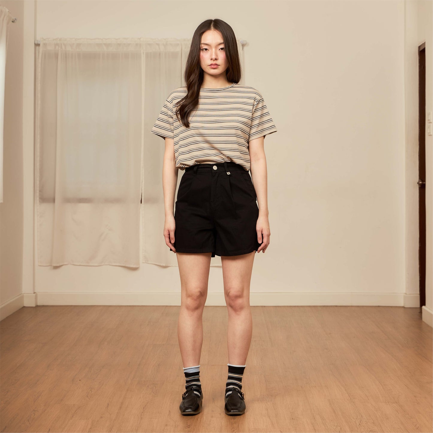 avocado - akita line tee เสื้อยืดลายทางผ้า Spandex นุ่มเด้ง ใส่สบาย I มีไซส์อก 40" และ 44"