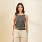 avocado - Cosmos Knit Camisole สายเดี่ยวคอปาด ดีไซน์เรียบง่าย ใส่ได้ทุกวัน