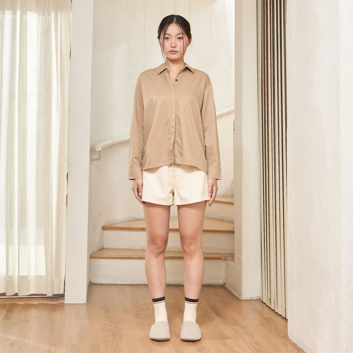 avocado - Tenderly Oversize Shirt เสื้อเชิ้ตแขนยาว เนื้อผ้าเบาสบาย แต่ไม่โปร่ง