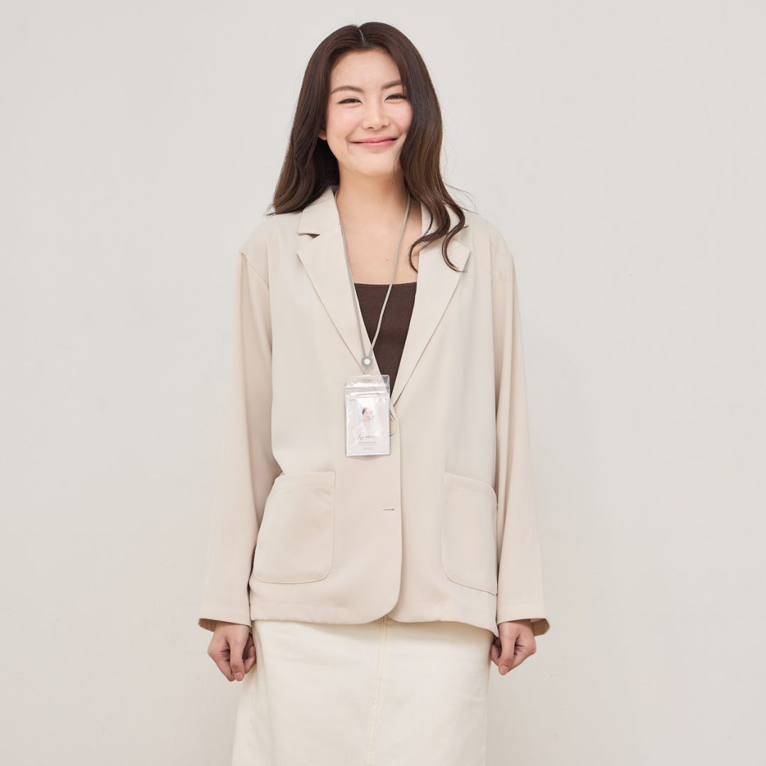 avocado - Barry blazer เสื้อเบลเซอร์โอเวอร์ไซส์ ทรงยาว เนื้อผ้าเย็น ยับยาก