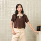 avocado - Shadow Shade Polo Tops เสื้อโปโลทรงครอป ยืดได้เยอะ ไม่ต้องรีด