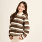 avocado - Greenville Sweater เสื้อสเวตเตอร์คอปก ลายทาง ผ้านุ่ม