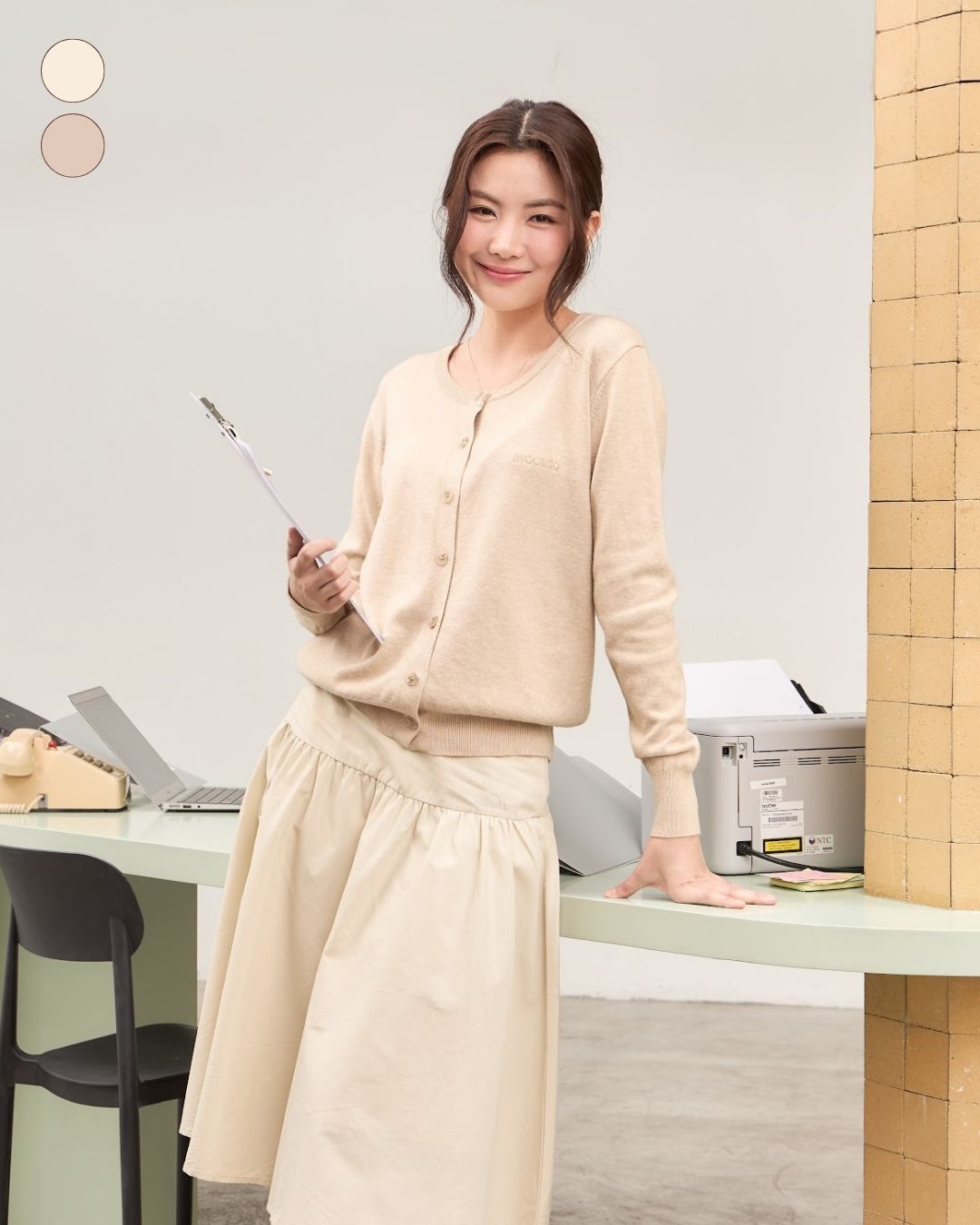 avocado - Soi knit cardigan เสื้อคาร์ดิแกนไหมพรม ดีไซน์มินิมอล แมตช์ง่าย
